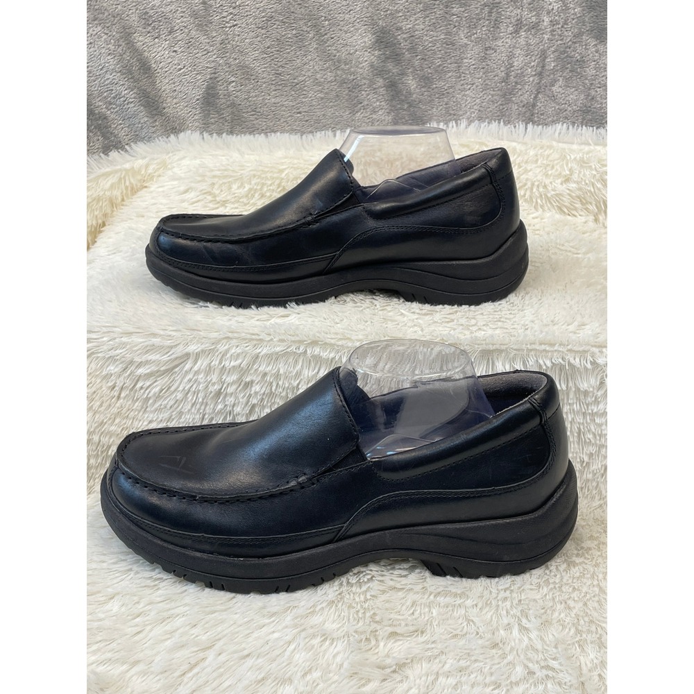 Dansko Wayne Loafers Mens 43 US 9.5/10 Black Leather Slip Resistant Work Shoes